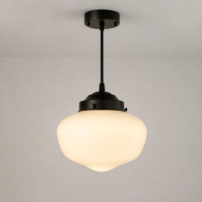 Lampa wisząca szklany klosz