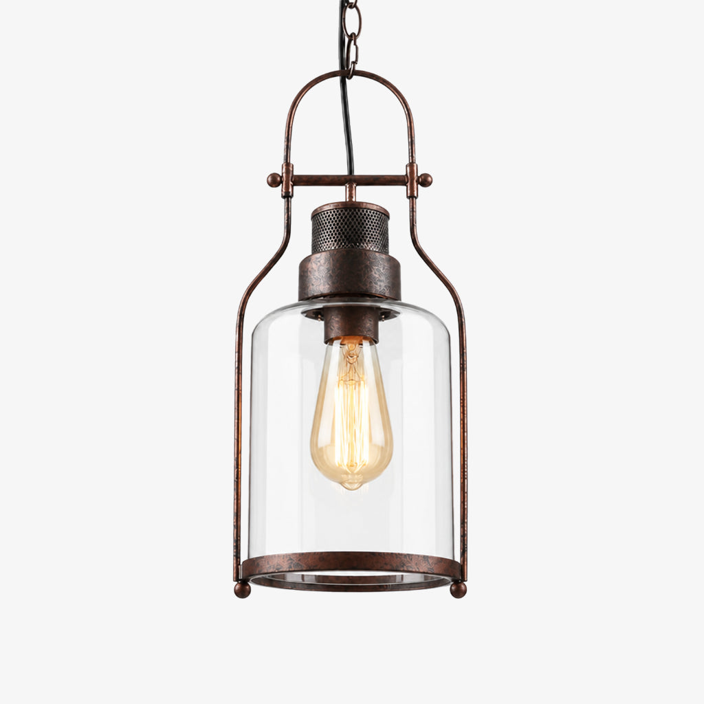 Lampa wisząca szklany klosz