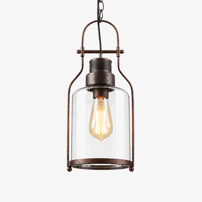 Lampa wisząca szklany klosz