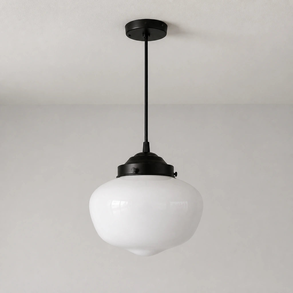 Lampa wisząca szklany klosz