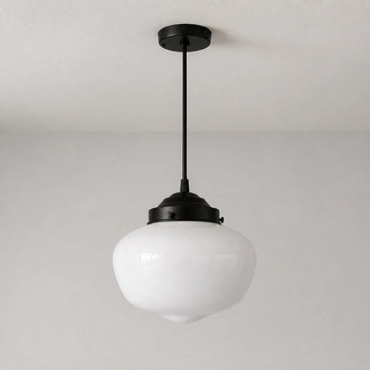 Lampa wisząca szklany klosz
