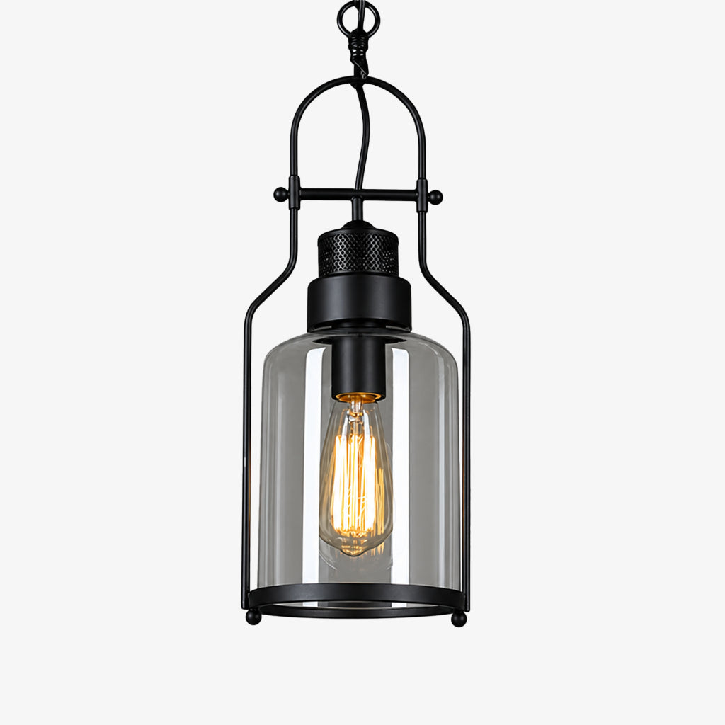 Lampa wisząca szklany klosz