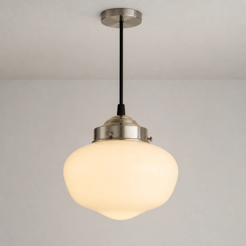 Lampa wisząca szklany klosz