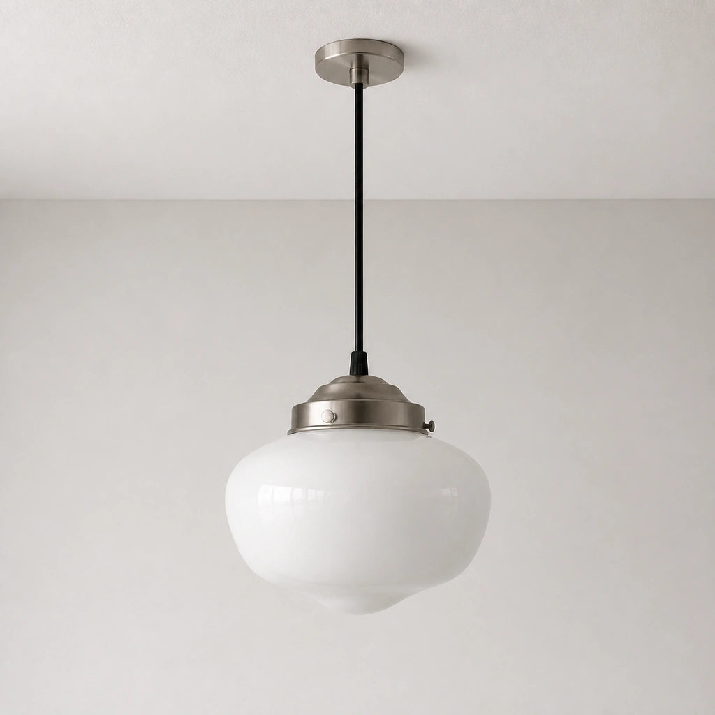 Lampa wisząca szklany klosz