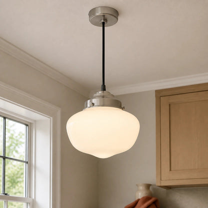 Lampa wisząca szklany klosz
