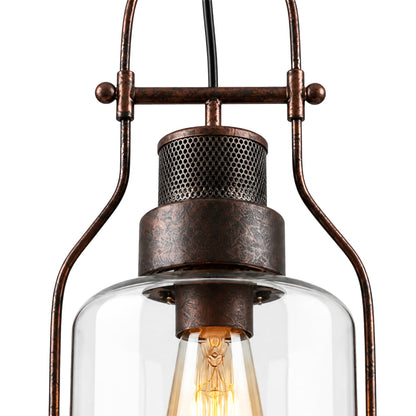 Lampa wisząca szklany klosz