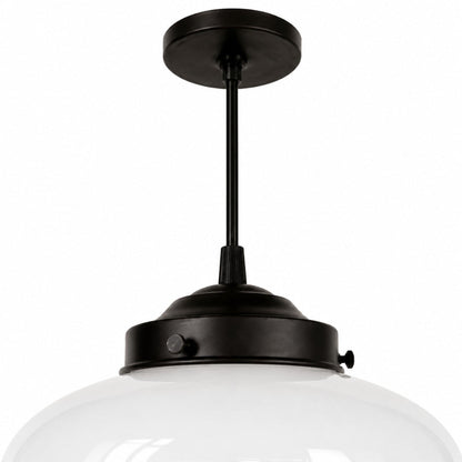 Lampa wisząca szklany klosz