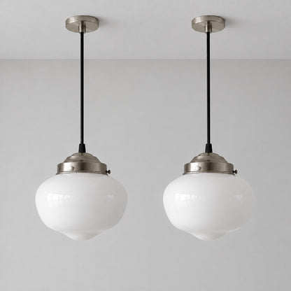 Lampa wisząca szklany klosz