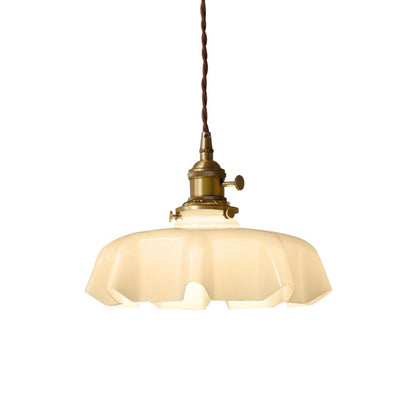Lampa wisząca szklany klosz
