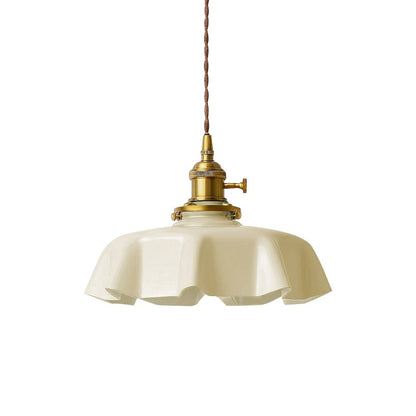 Lampa wisząca szklany klosz