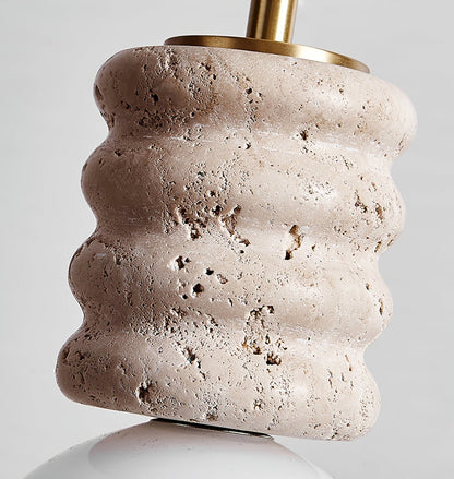 Travertine pendant lamp