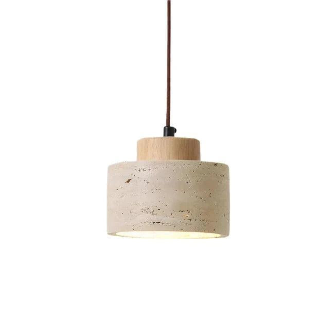 Závěsná lampa z travertinu