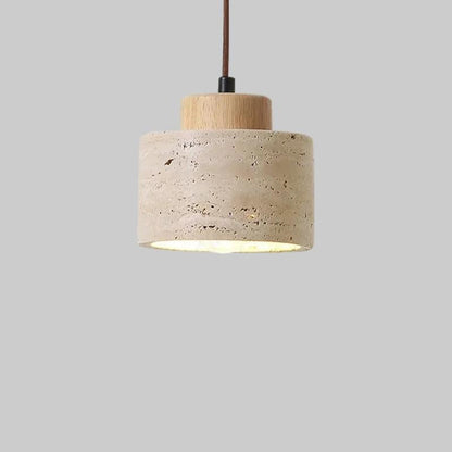 Závěsná lampa z travertinu