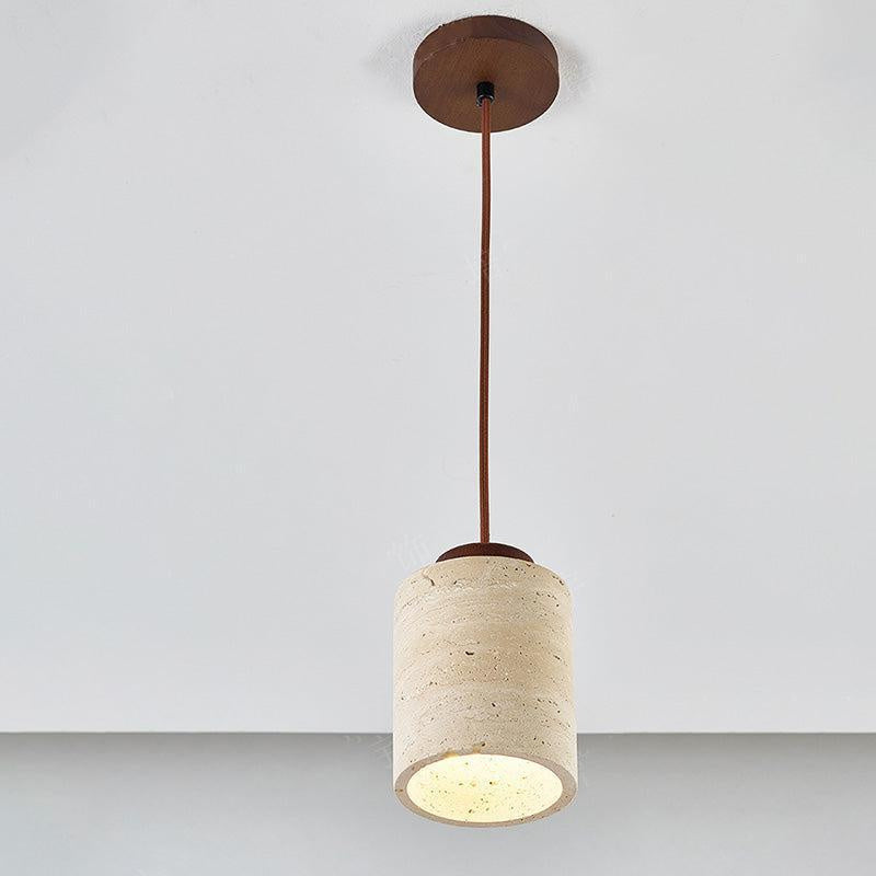 Závěsná lampa z travertinu
