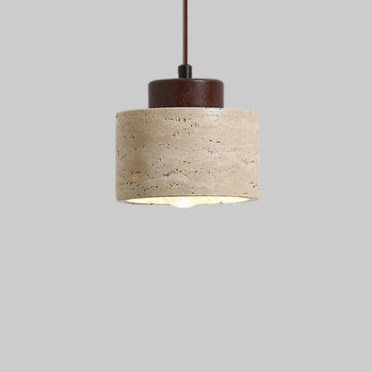 Závěsná lampa z travertinu