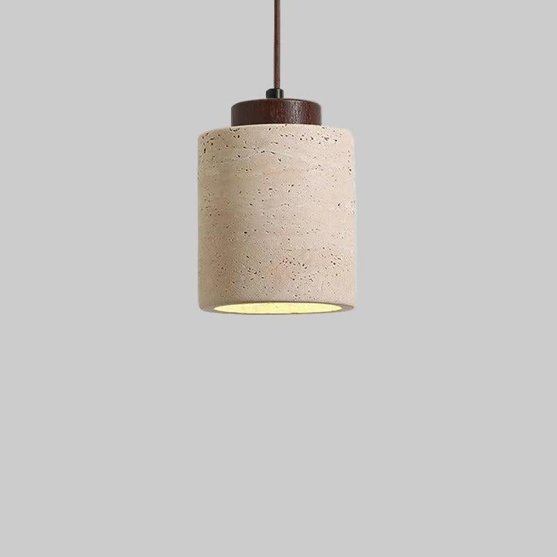 Závěsná lampa z travertinu