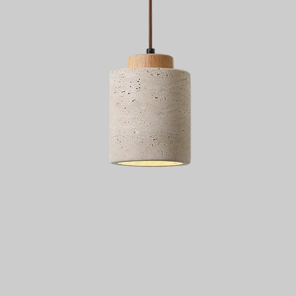 Závěsná lampa z travertinu