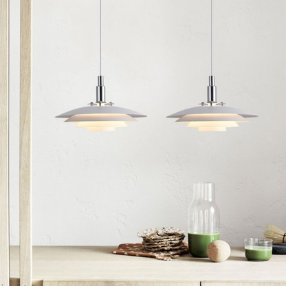 Lampa wisząca warstwowy klosz