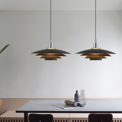 Lampa wisząca warstwowy klosz