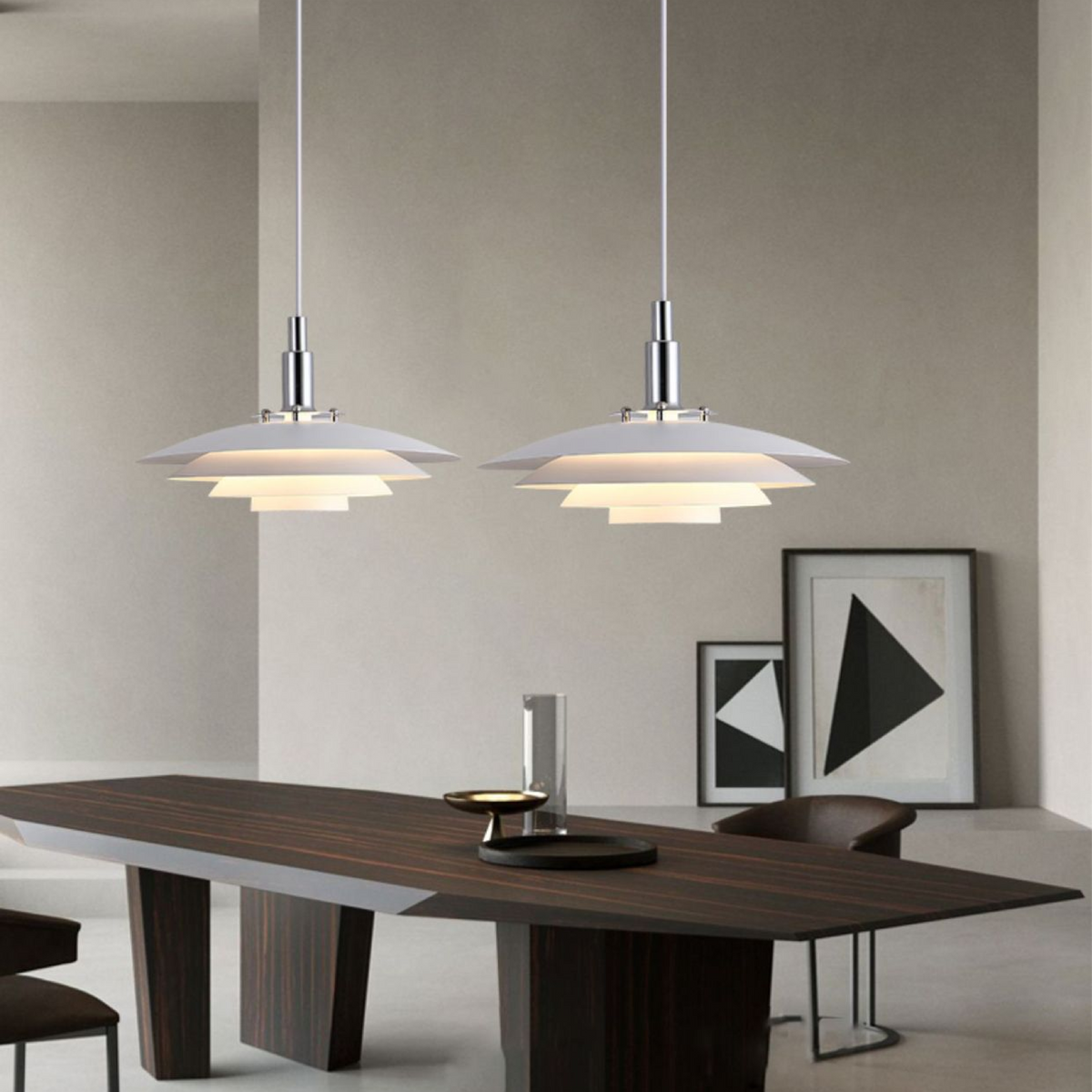 Lampa wisząca warstwowy klosz