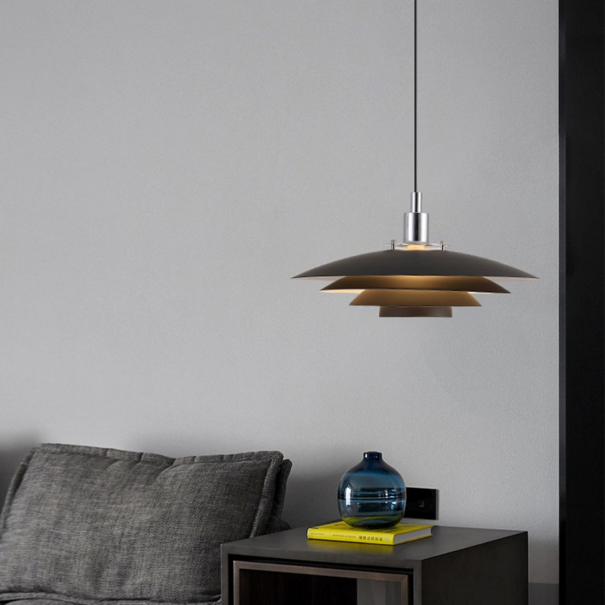 Lampa wisząca warstwowy klosz