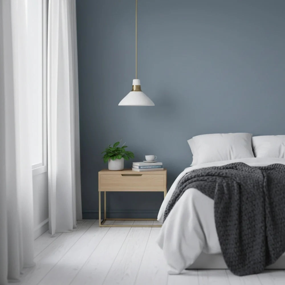 Pendant light with a conical shade