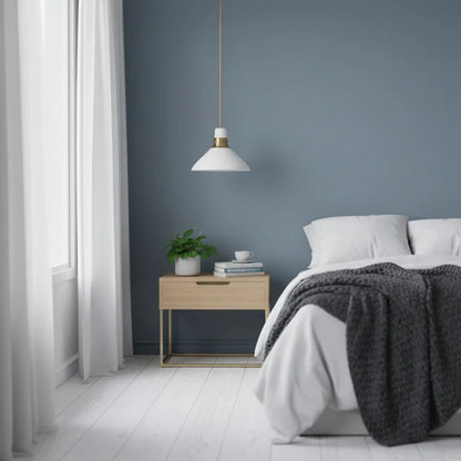 Pendant light with a conical shade