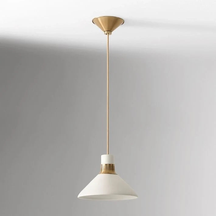 Pendant light with a conical shade