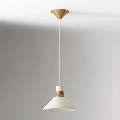 Pendant light with a conical shade
