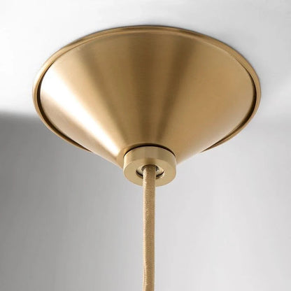 Pendant light with a conical shade