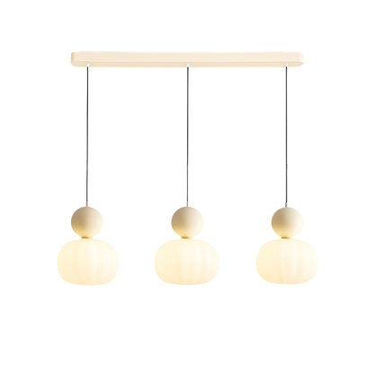 Lampe suspendue avec une boule colorée