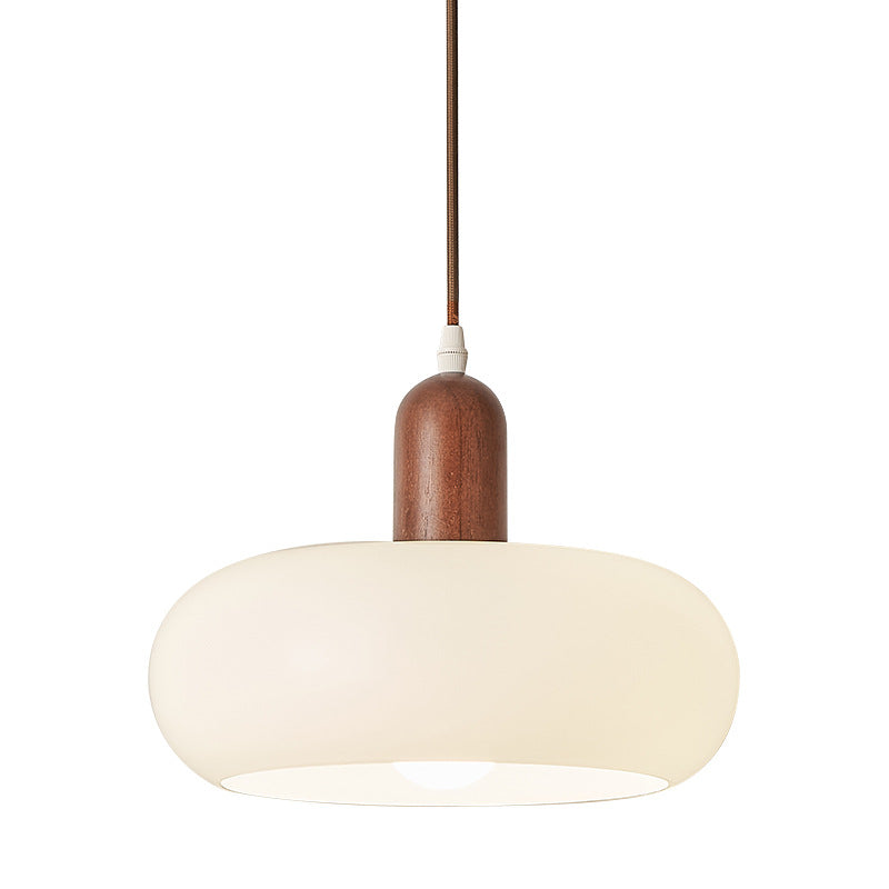 Lampa wisząca z owalnym kloszem