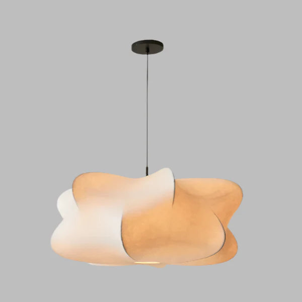 Látkové závěsné svítidlo, organické