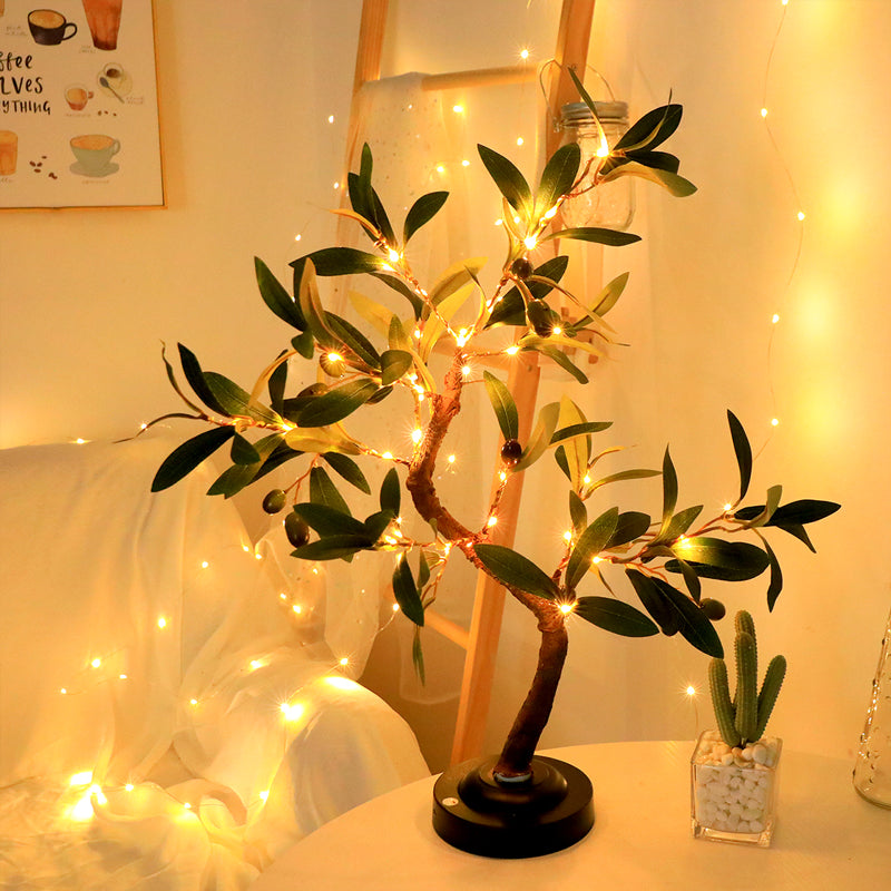 Lampe LED arbre d'olivier