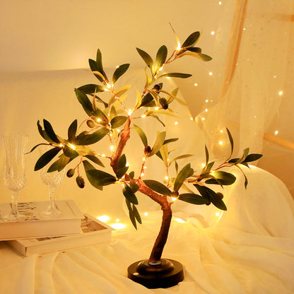 Lampe LED arbre d'olivier
