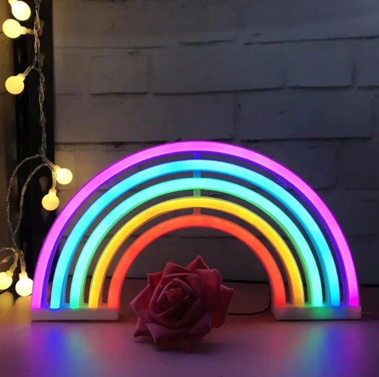 Rainbow neon lamp