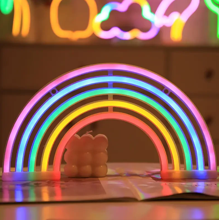 Rainbow neon lamp