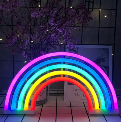 Rainbow neon lamp