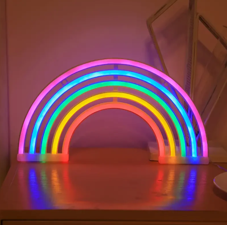 Rainbow neon lamp