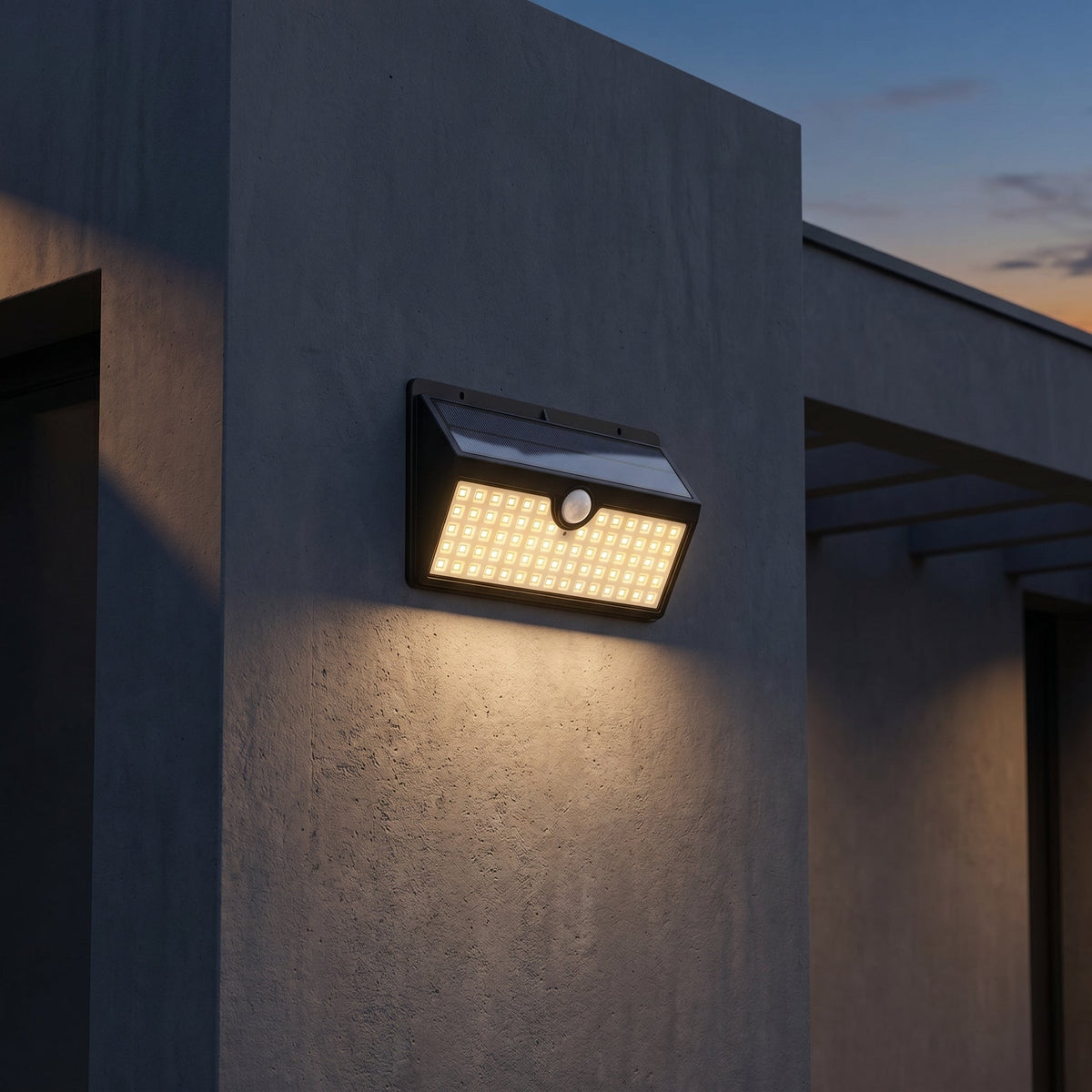 Solar light with motion sensor