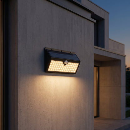 Solar light with motion sensor