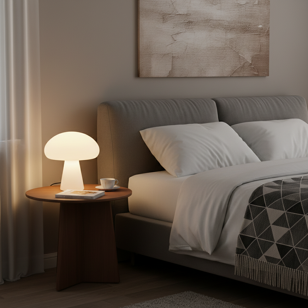 Lampe de table champignon