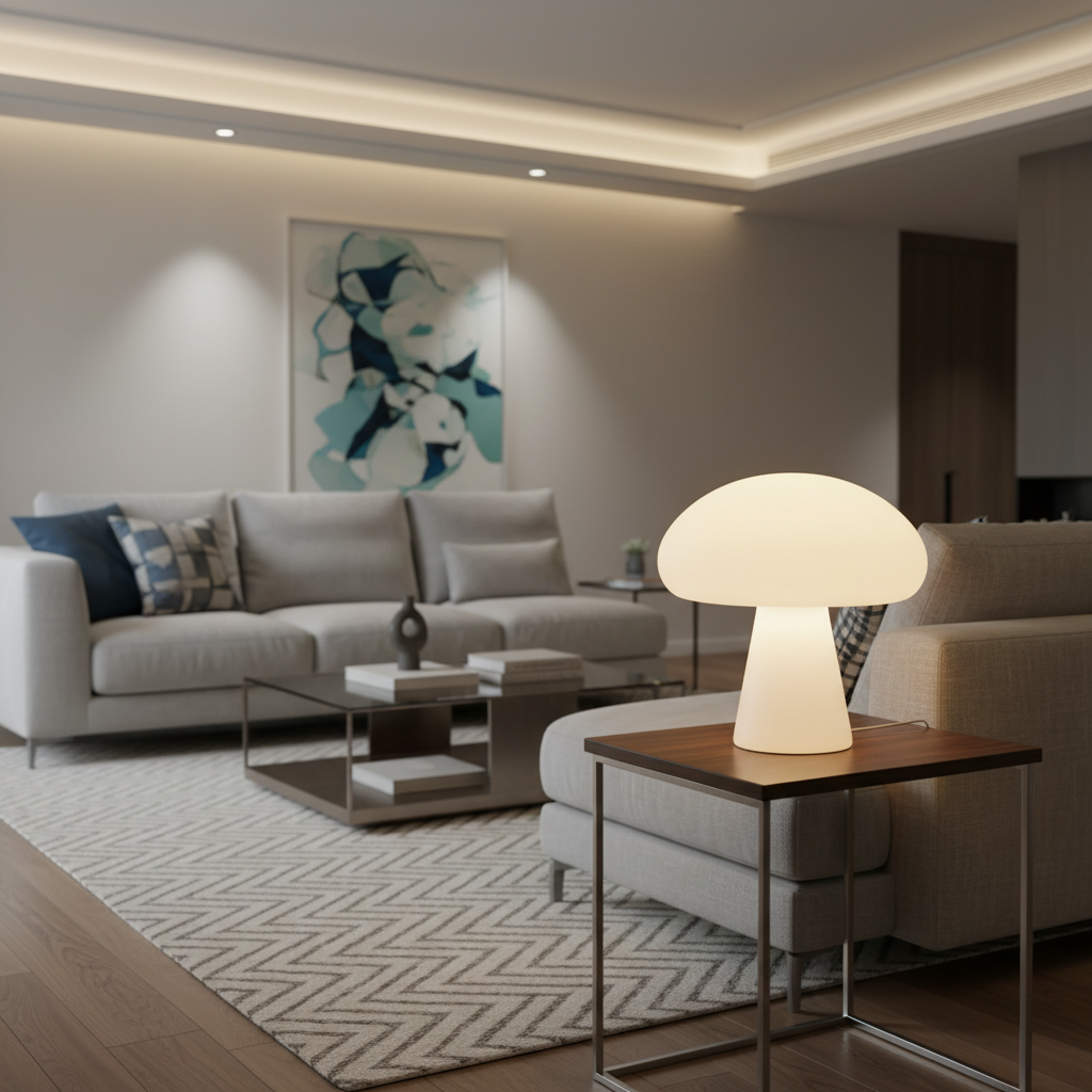 Lampe de table champignon
