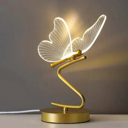 Lampka stołowa LED motyl