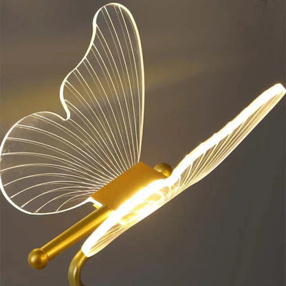 Lampka stołowa LED motyl