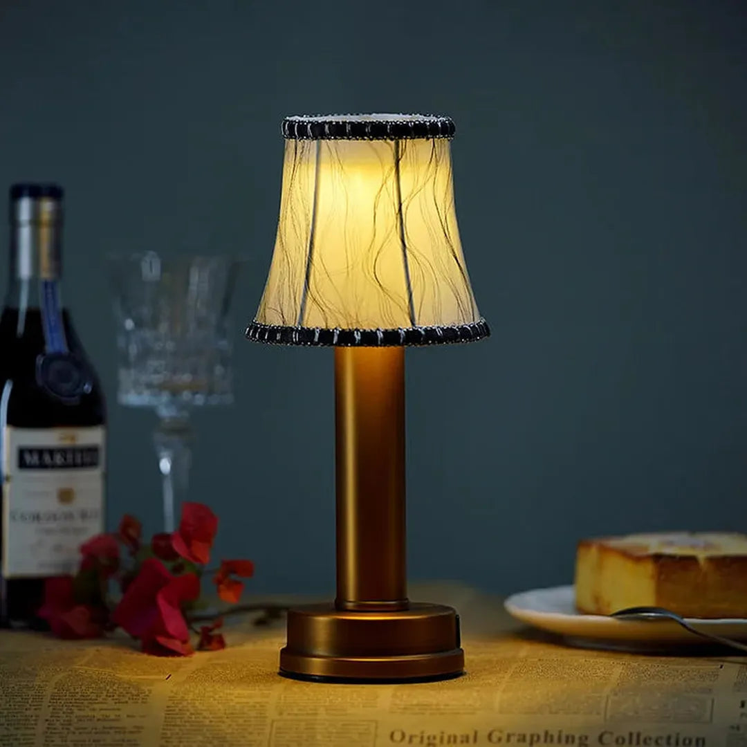 Textile LED table lamp