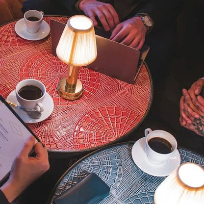 Textile LED table lamp