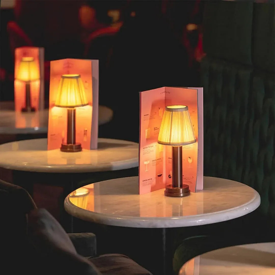 Textile LED table lamp