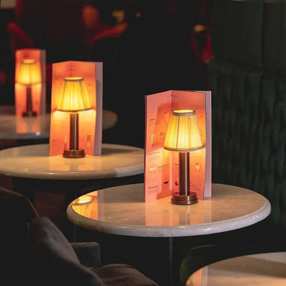 Textile LED table lamp