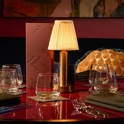 Textile LED table lamp